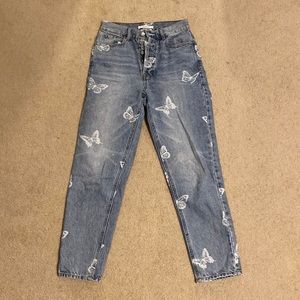 Pacsun Butterfly Print Jeans